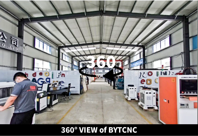 360 view screenshoot of BYTCNC factory