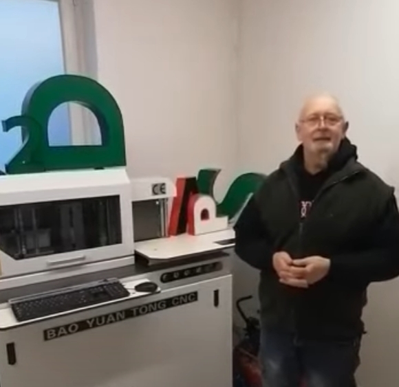 poland client buying channel letter bender